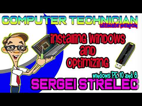 installing windows 10 using sergei strelec rescue disk