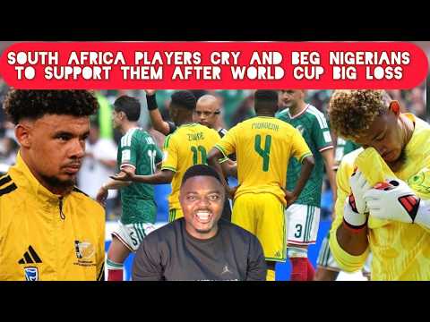 South African Players Cry And Beg Nigerians To Support Them After Losing World Cup Match