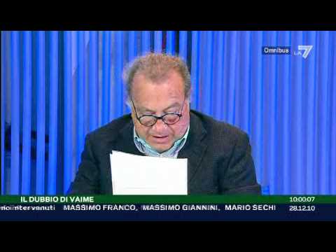 OMNIBUS, IL DUBBIO DI VAIME - Il Natale, il divorzio ed i figli