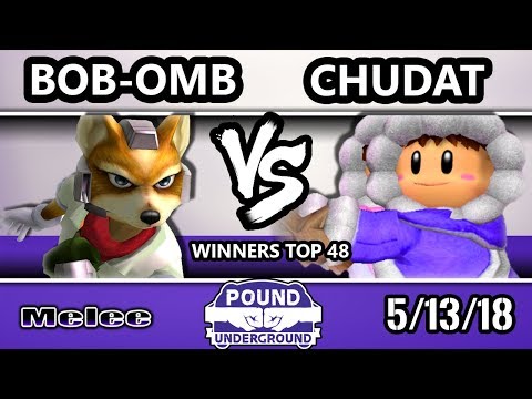 Pound Underground - Bob-omb (Fox) Vs. Liquid | ChuDat (Ice Climbers) - Smash Melee Winners Top 48