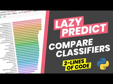 How to compare machine learning classifiers in 2 lines of code (lazypredict Python library)