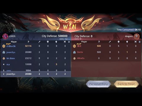 Guild War ( Europe ) 3 Desember 2022 Session 1 - S43 LORDS vs S43 dragons - Dynasty Legends 2