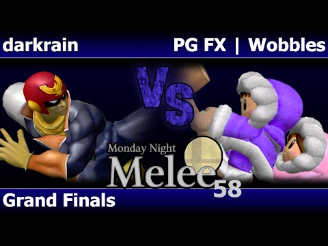 MNM 58 Melee - darkrain (C Falcon) vs PG FX | Wobbles (ICs) - Grand Finals