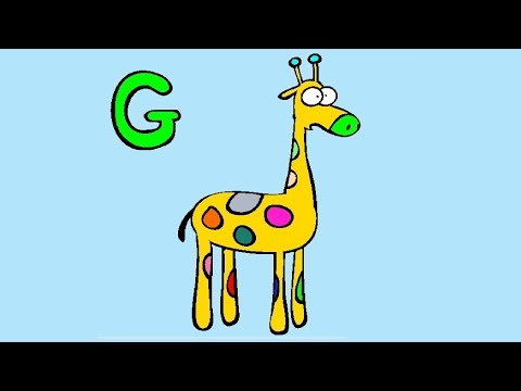 Animal Coloring Pages - Giraffe Coloring Book