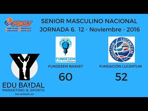 FUNDESEM BASKET SCHOOL INNOVA MUTXAMEL - FUNDACION LUCENTUM BALONCESTO ALICANTE. JORNADA 6