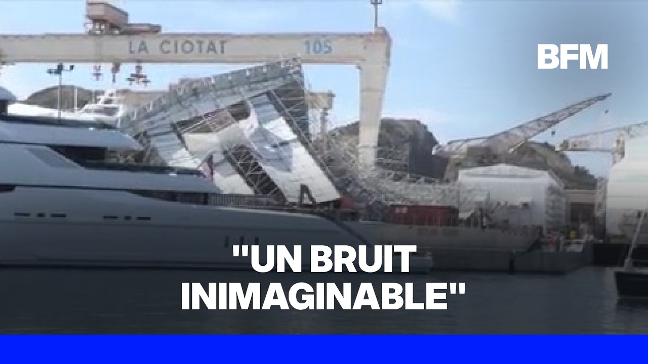 Un échafaudage s'est effondré au port de La Ciotat après des intempéries particulièrement violentes