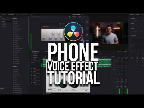Phone Voice Effect Tutorial | Davinci Resolve (Works in ANY Software)