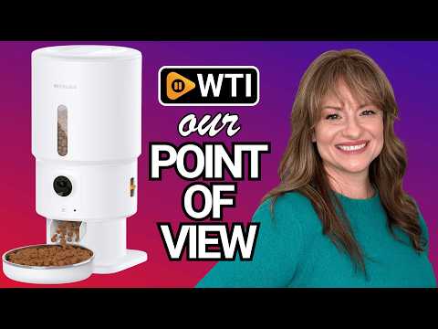 Automatic Cat Feeder with Camera - 5G WiFi Timed Cat Food Dispenser - WTI product video review