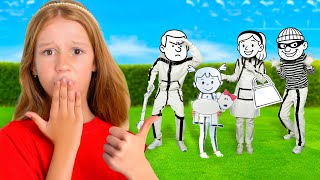 Nastya and Paper World story with her friends