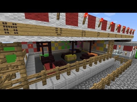 Minecraft : Bumper Cars : Realistic Amusement Park Builds 10