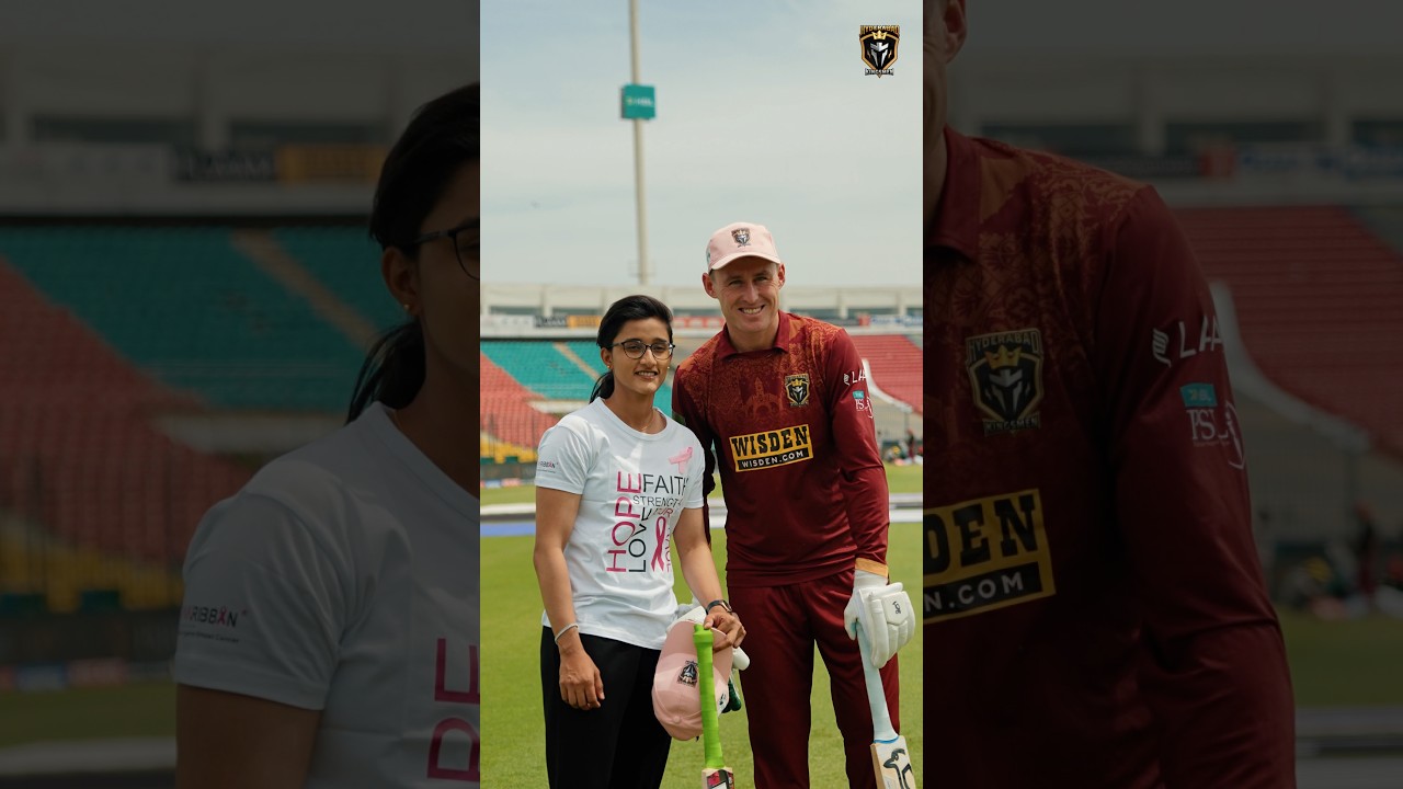 Muneeba Ali linked up with the Kingsmen squad before the #HKvRP encounter 🙌