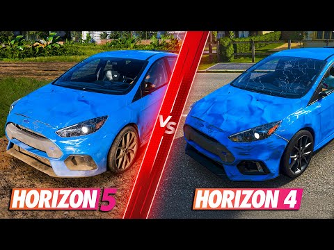 Forza Horizon 5 vs Forza Horizon 4 - Direct Comparison! Attention to Detail & Graphics! PC ULTRA 4K