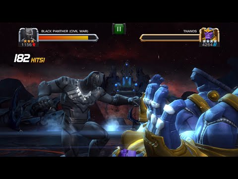 Civil War Black Panther vs Thanos