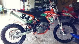 preview picture of video 'Riding my 2011 KTM 250 XCF-W Six Days Edition on MX1 track at Highland Park Resort in Cedartown, GA'