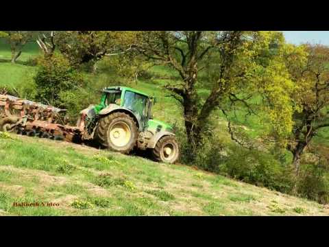 Ploughing the Rough - TWO John Deere Tractors
