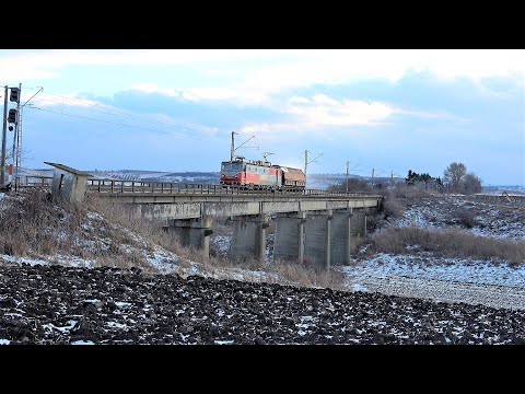 [4K] Shortest freight train in the shortest day in the year [December, 2021]