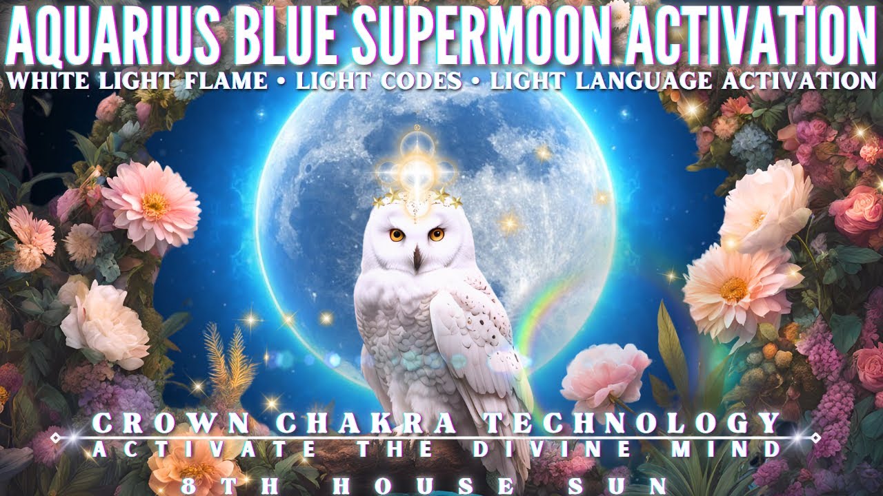 AQUARIUS BLUE SUPER FULL MOON ACTIVATION - ACTIVATE CROWN CHAKRA TECHNOLOGY ✧The Divine Mind✧