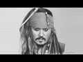 Drawing Captain Jack Sparrow Pencil Drawing Time Lapse