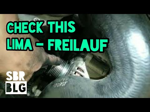Easily check alternator freewheel