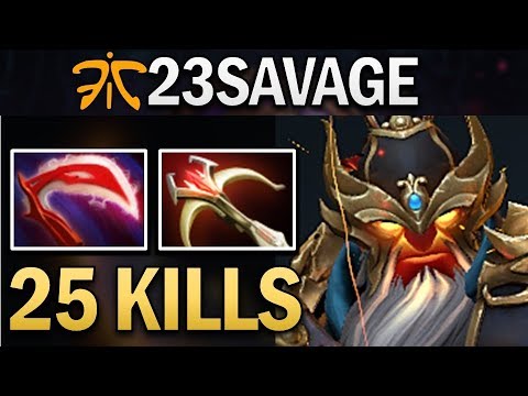 FNATIC.23SAVAGE EMBER SPIRIT WITH 25 KILLS - DOTA 2 GAMEPLAY