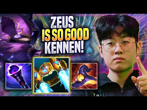 ZEUS IS SO GOOD WITH KENNEN! - T1 Zeus Plays Kennen TOP vs K'sante! | Preseason 2023