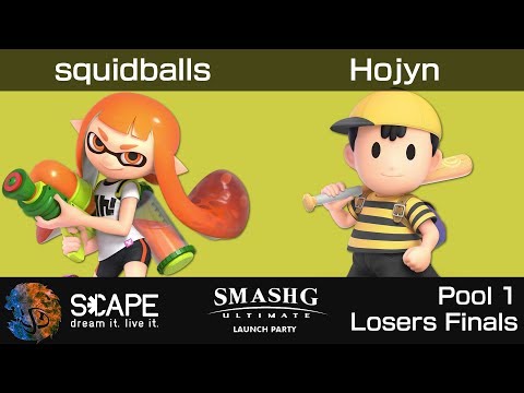 Ultimate Launch Party - squidballs (Inkling) vs. Hojyn (Ness) [Pool 1 Losers Finals]