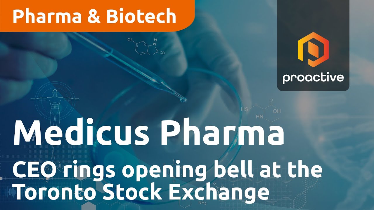 Medicus Pharma CEO rings opening bell at the Toronto Stock Exchange