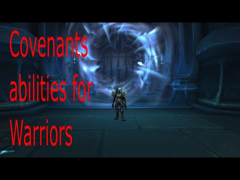 Covenant abilities for Warrior. WoW: Shadowlands Beta.