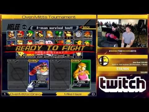Smash the Record 2015 - Oven Mitts Tournament - Mikehaze (Marth, Sheik) vs Gravy (C. Falcon)
