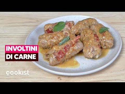 INVOLTINI DI CARNE con speck e provola: SUGOSI e perfetti per una CENA SAPORITA E VELOCE 😋