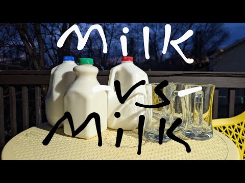 Raw milk vs Whole milk vs 2% milk (🐄🥛Blind Taste Test)
