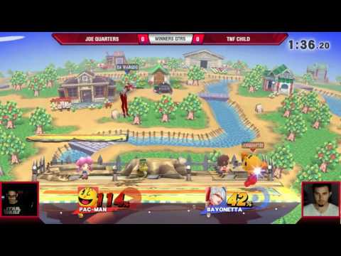 VS Weekly 6/22/17 - Winners Qtrs - Joe Quarters (PacMan) vs. Child (Bayonetta) - Smash 4