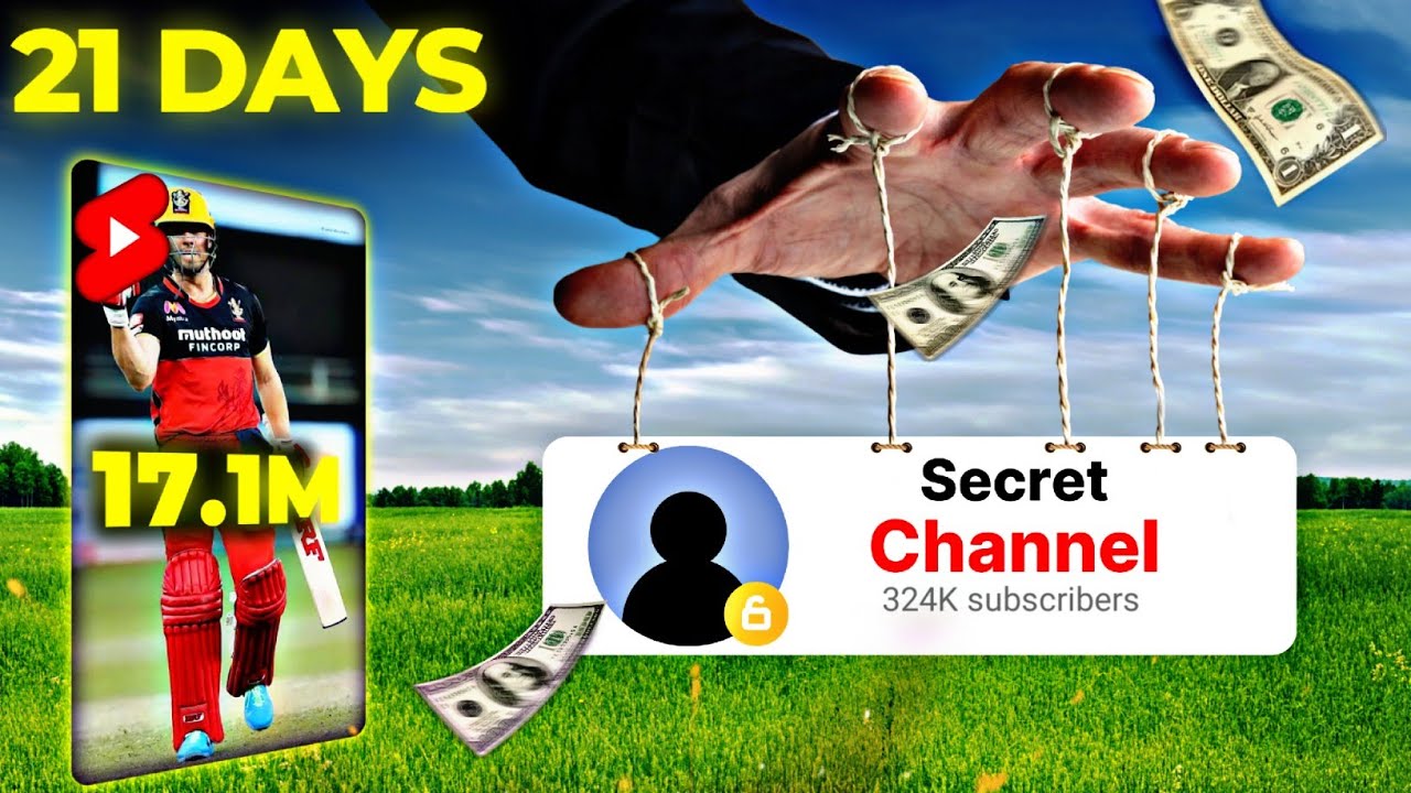 I Create a Secret Cricket Shorts Channel To Prove It's Not Luck ( Shoking Result 😯)