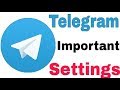 Telegram Settings || All Important Settings In Telegram Like Privacy And Security , Notification