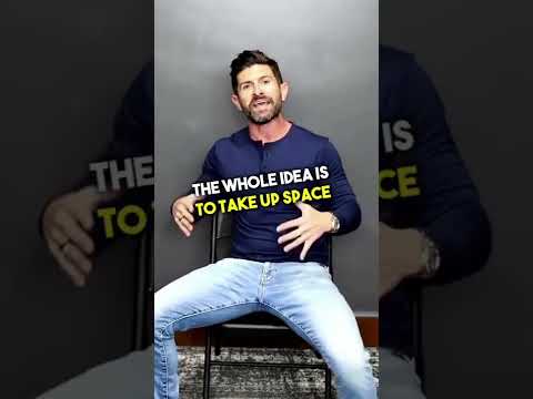 How to Sit Like a MAN! alpha m.  #shorts