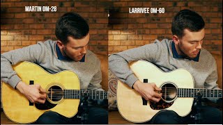 Video thumbnail for Martin OM-28 vs Larrivee OM-60 by Guitar Gallery