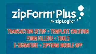 ZipForm Plus Training