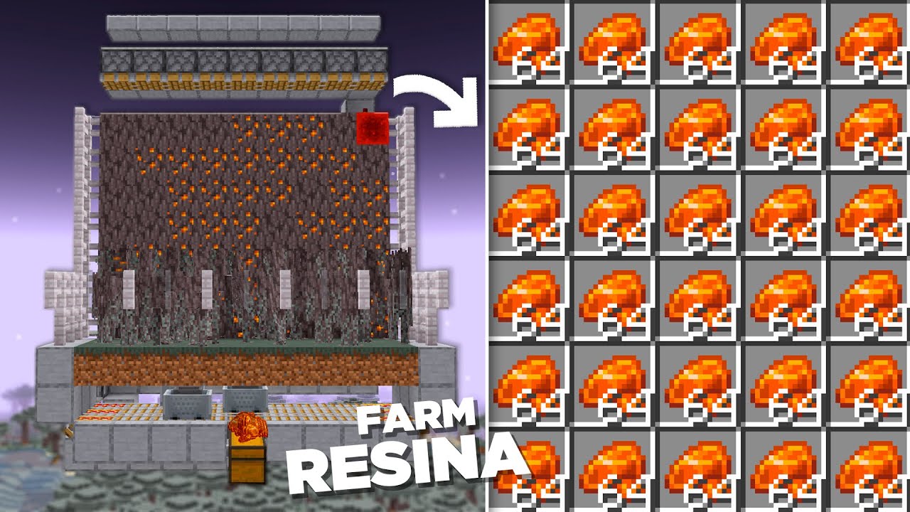 MINECRAFT 1.22 - FARM DE RESINAS INFINITA! (Creaking Resin AFK Farm)