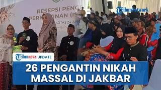 26 Pasangan Pengantin Sumringah Ikut Nikah Massal Gratis di Jakbar hingga Ada yang Grogi Ijab Kabul