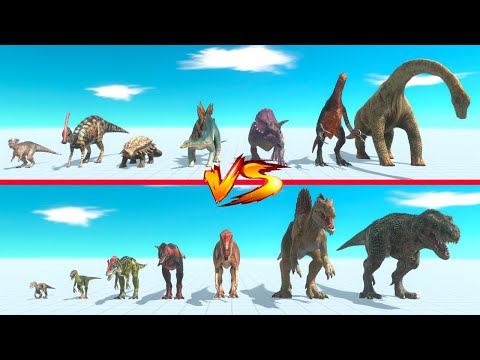 Carnivore Dinosaurs vs Herbivores Dinosaurs - Animal Revolt Battle Simulator