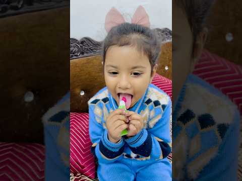 Advika lip Balm Kha Gayi 💄😂 #shorts