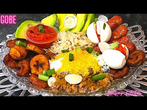 HOW TO MAKE THE BEST ADUA NE GARI (GOBE) A TYPICAL GHANAIAN STREET FOOD.