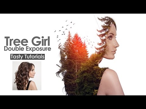 Stunning Tree Girl Double Exposure Effect In Photoshop