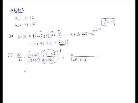 Übungsblatt Komplexe Zahlen 1 - Aufgabe 3
