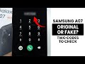 Two Codes To Check The Samsung A07 Is Original Or Fake