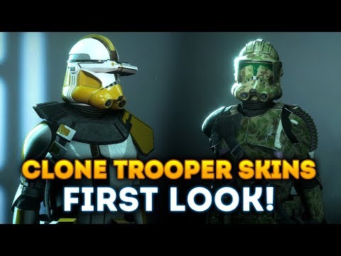 FIRST LOOK at Clone Trooper Skins! 41st Elite Corps and 327th Star Corp! - Star Wars Battlefront 2