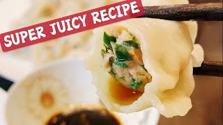 Chinese Dumplings | Traditional Pork and Chive Filling | Super Juicy Recipe｜多汁韭菜猪肉饺子