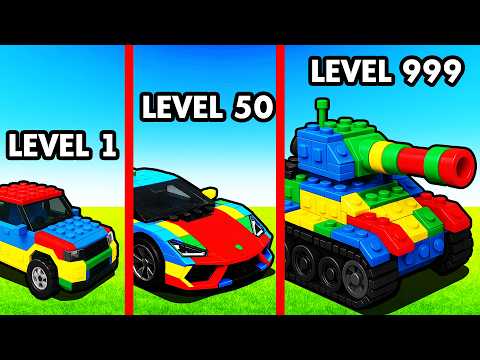 LEVEL 1 vs LEVEL 999 LEGO CAR