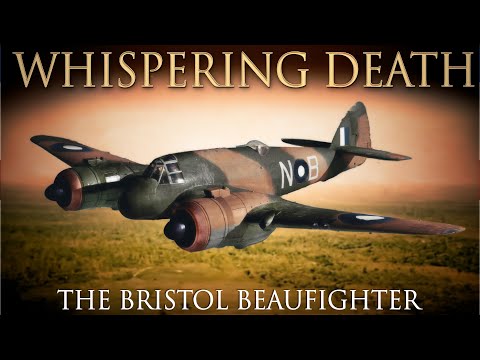The Bristol Beaufighter nicknamed the Whispering Death. British Multi Role Aircraft | Upscaled video