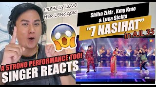Download lagu Shiha Zikir , Kmy Kmo & Luca Sickta - 7 Nasihat [AJL35 Performance] | SINGER REACTION mp3